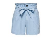 ONLY high waist straight fit short ONLPIPI lichtblauw - thumbnail