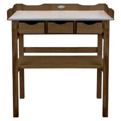 Esschert Design oppottafel met lades bruin