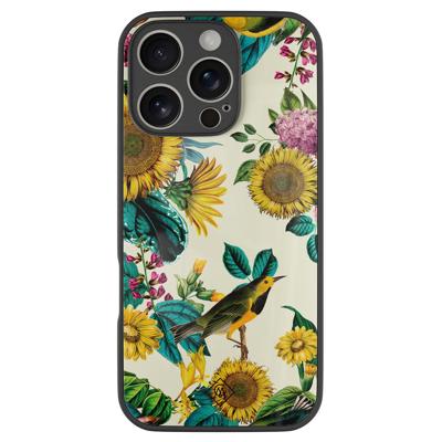 iPhone 16 Pro glazen hardcase - Sunflowers