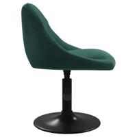 Eetkamerstoelen draaibaar 6 st fluweel donkergroen - thumbnail