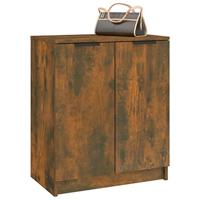 Schoenenkast 59x35x70 cm bewerkt hout gerookt eikenkleurig - thumbnail