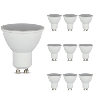 10x GU10 LED Spot - 4.5 Watt 400 lumen - 4000K neutraal wit - Vervangt 35 Watt - GU10 fitting - LED Reflector - Universele fitting