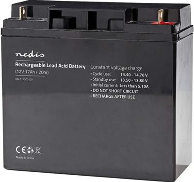 Oplaadbare Loodzuuraccu 12V | 17 000 mAh | 181 x 167 x 77 mm