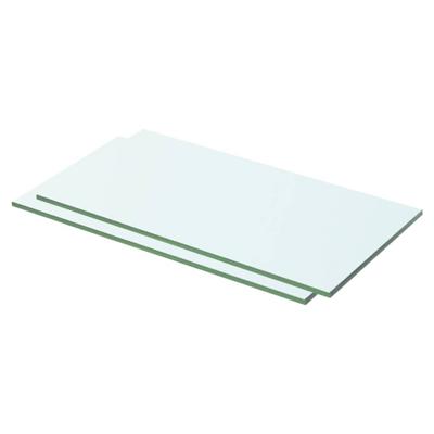 VidaXL Schappen 2 st 50x20 cm glas transparant VidaXL Schappen 2 st 50x20 cm glas transparant
