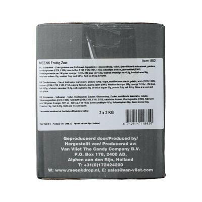 Meenk Fruitig zoet winegums 4 Kilogram