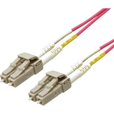 ROLINE glasvezelkabel 50/125µm OM4, LC/LC, LSOH, Low-Loss, violet, 7 m ROLINE glasvezelkabel 50/125µm OM4, LC/LC, LSOH, Low-Loss, violet, 7 m