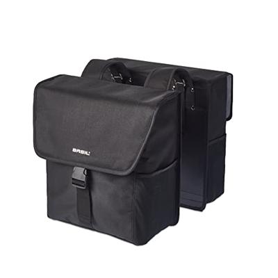 Basil go dubbele fietstas - 32l - zwart