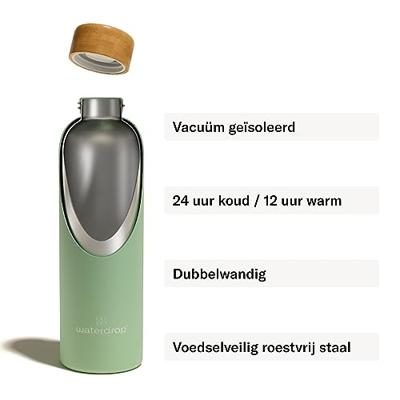 Waterdrop Roestvrijstalen Drinkfles Turquoise 600ml Waterdrop Roestvrijstalen Drinkfles Turquoise 600ml