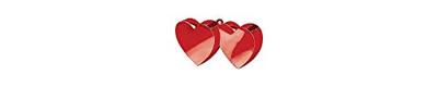 Ballongewicht Dubbel Hart Rood 150gr