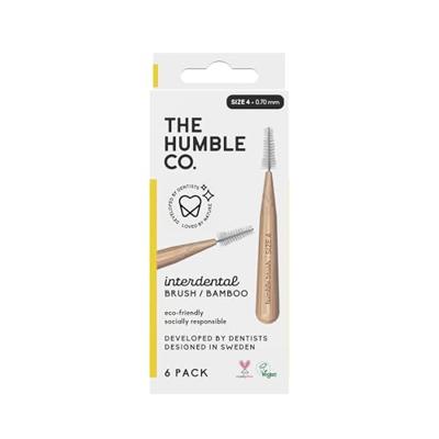 The Humble Co. Interdental borsteltje 6 st - geel - 0.70 mm