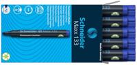 Permanent marker schneider maxx 133 1-4mm blauw | 10 stuks - thumbnail