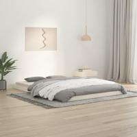 Bedframe massief grenenhout wit 140x200 cm - thumbnail