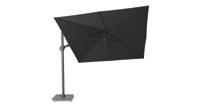 Zweefparasol Challenger Zijwaarts Kantelbaar (T2) premium 3x3 meter Faded Black zonwering Platinum - Platinum - thumbnail