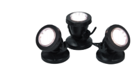 Aquaking LED-12-3 Vijververlichting Set - 3 Energiezuinige Lampen met Lichtsensor en Compact Design - thumbnail