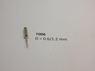 micromotor T006 Vervangingsstift voor T005 0.6 / 1.2 mm