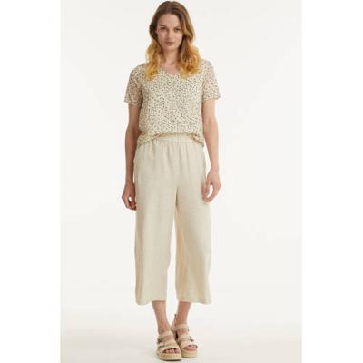 PIECES cropped high waist wide leg culotte PCTONI HW CULOTTE ecru PIECES cropped high waist wide leg culotte PCTONI HW CULOTTE ecru