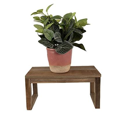 Clayre & Eef Plantentafeltje 38x18x19 cm Bruin Hout Rechthoek