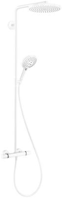 Doucheset HansGrohe Raindance Select S 240 1jet PowderRain Met Thermostaat Mat Wit