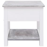 Bijzettafel 40x40x40 cm paulowniahout grijs - thumbnail