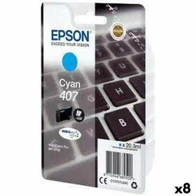 Originele inktcartridge Epson Nº 407 Cyaan (8 Stuks)