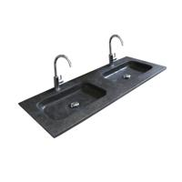 Badmeubelset Aquasplash Salt 120x46 cm Greeploos 4 Lades Met Wastafel Hardsteen Ice White Aquasplash - thumbnail