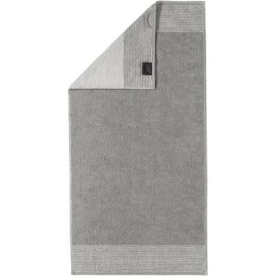 Cawö Cawo Two-Tone Handdoek Platina 50x100
