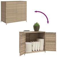 Tuinkast 83x45x76 cm poly rattan beige - thumbnail