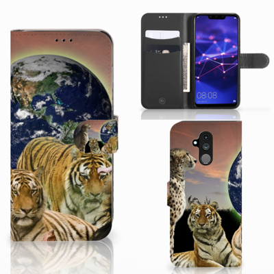Huawei Mate 20 Lite Telefoonhoesje met Pasjes Roofdieren