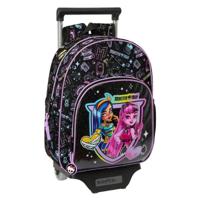 Schoolrugzak met Wielen Monster High Zwart 28 x 34 x 10 cm - thumbnail