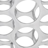 Wijnrek 27 flessen zilverkleurig aluminium - thumbnail