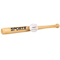 SportX honkbal knuppel met bal - thumbnail