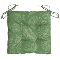 VidaXL Stoelkussens 2 st bladpatroon 50x50x7 cm stof - thumbnail