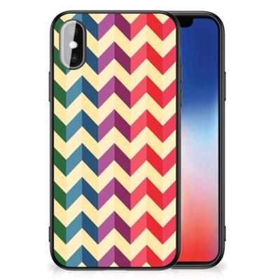 iPhone X | Xs Back Case Zigzag Multi Color