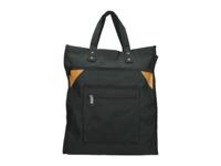 Boodschappentas zwart robuust canvas - thumbnail