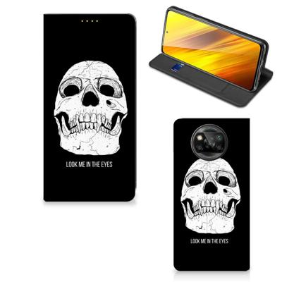 Mobiel BookCase Xiaomi Poco X3 Pro | Poco X3 Skull Eyes Mobiel BookCase Xiaomi Poco X3 Pro | Poco X3 Skull Eyes