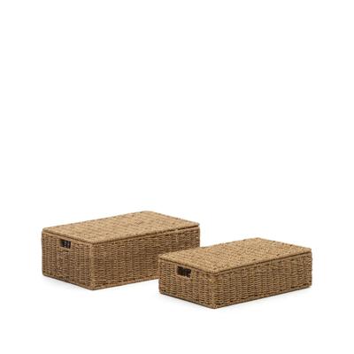 Kave Home Mand 'Tossa' Set van 2 stuks, Zeegras Kave Home Mand 'Tossa' Set van 2 stuks, Zeegras