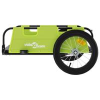 Fietstrailer oxford stof en ijzer groen - thumbnail