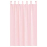 Gordijnen voile met lussen 2 st 140x175 cm lichtroze - thumbnail