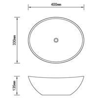 Wastafel 40x33x13,5 cm keramiek goudkleurig - thumbnail