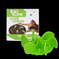 Eat Slow Live Longer Gobble Stopper Groen M - thumbnail