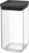 Brabantia Tasty+ voorraadbus 1.6 liter donkergrijs Brabantia Tasty+ voorraadbus 1.6 liter donkergrijs