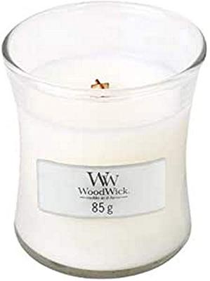 White Teak Mini candle kaars WoodWick - Woodwick White Teak Mini candle kaars WoodWick - Woodwick