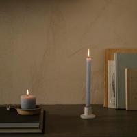 Kaars rustiek 80/110 mm lichtblauw Spaas - Spaas - thumbnail