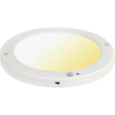 Ronde LED Plafondlamp met Bewegingssensor en CCT - 18W - Mat Wit