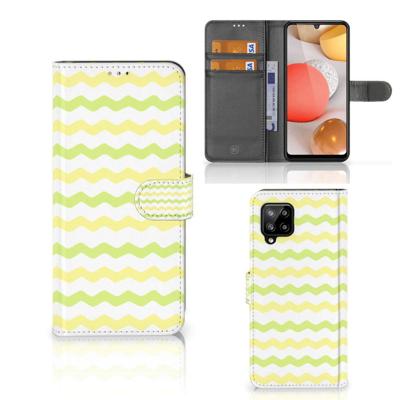 Samsung Galaxy A42 5G | Telefoon Hoesje | Waves Yellow Samsung Galaxy A42 5G | Telefoon Hoesje | Waves Yellow