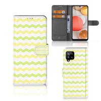 Samsung Galaxy A42 5G | Telefoon Hoesje | Waves Yellow - thumbnail