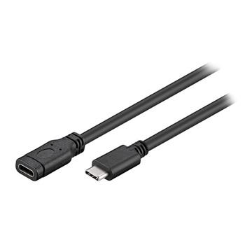 USB 3.2 GEN 1 (USB 3.0) USB-C verlengkabel - USB-C (M) naar USB-C (F) - 5Gbit/s - USB adapter - OTG kabel - 1m