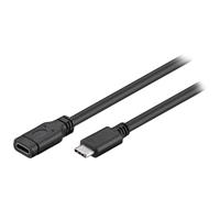 USB 3.2 GEN 1 (USB 3.0) USB-C verlengkabel - USB-C (M) naar USB-C (F) - 5Gbit/s - USB adapter - OTG kabel - 1m - thumbnail