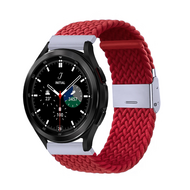 Braided nylon bandje - Rood - Samsung Galaxy Watch 4 Classic - 42mm / 46mm - thumbnail