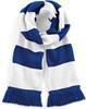 Beechfield CB479 Stadium Scarf - Bright Royal/White - One Size - thumbnail